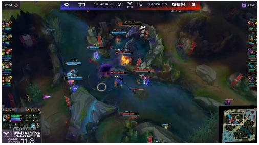 虎牙独播LCK：GEN状态神勇力克T1，老将BDD封神发挥！
