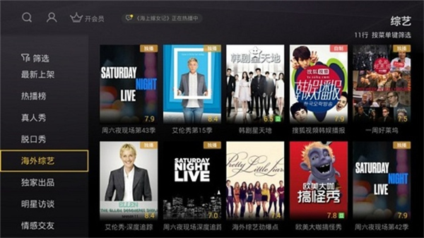 搜狐视频tv版截图