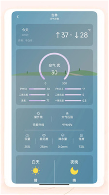 知呀天气截图
